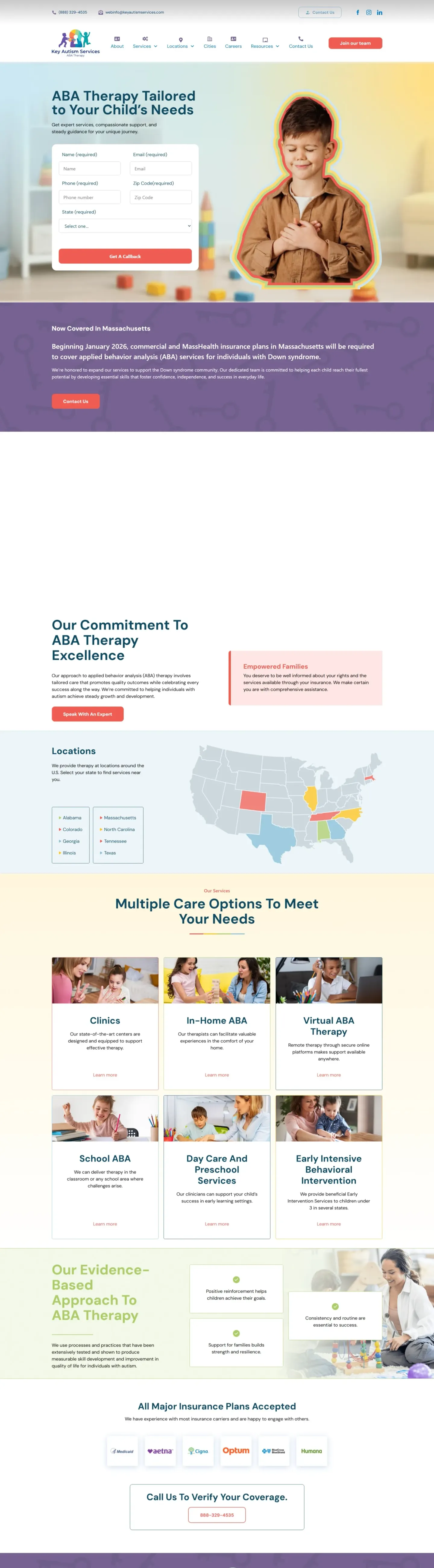 keyautismservices.com — screenshot