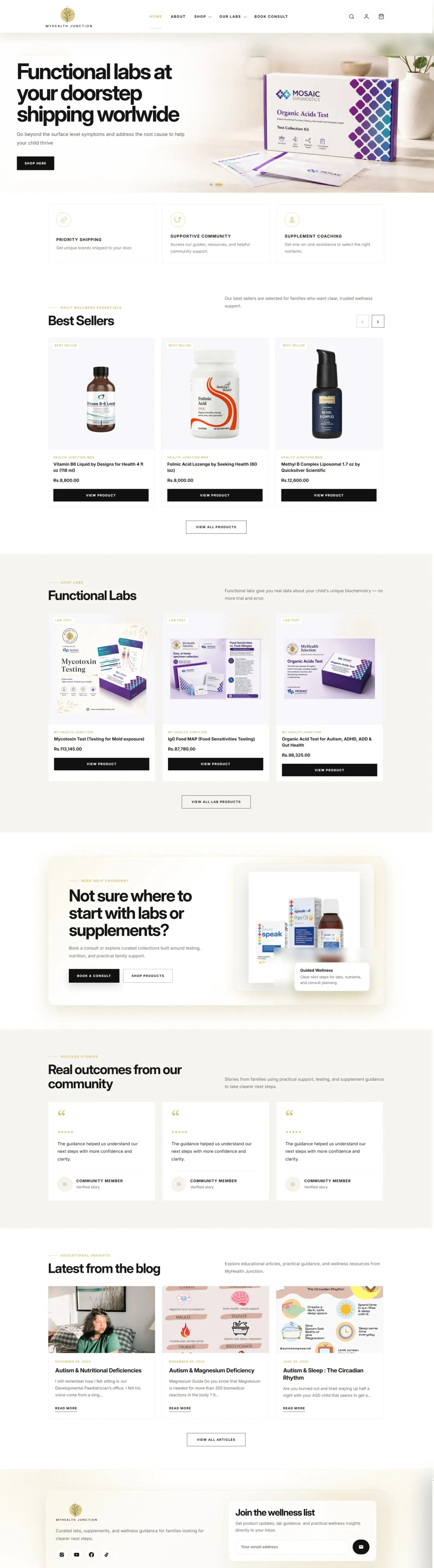 myhealthjunction.com-Shopfiy — screenshot