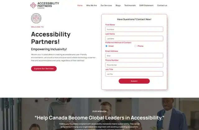 Accessibility Partners website