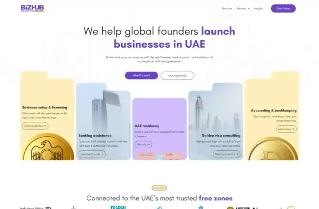 BizHub website